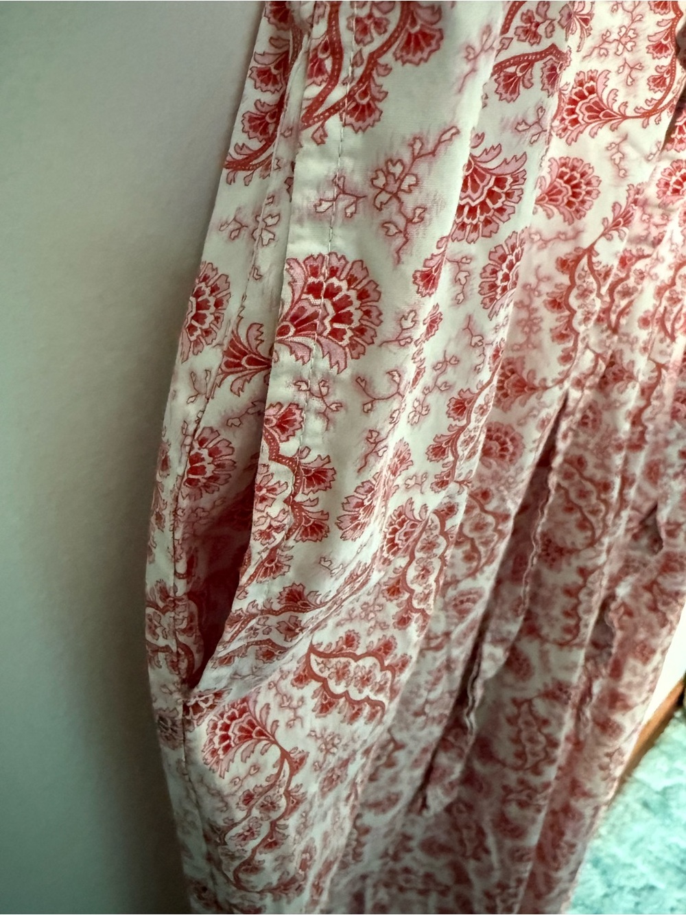 100% Cotton Jumpsuit Paisley Romantic Ruffle - Picture 5 of 11